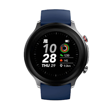 Reloj Inteligente Cubitt Redondo Adulto Azul Oscuro Empaque x 1 und   