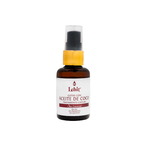 Tratamiento Capilar   Lehit Gotas Con Aceite De Coco Frasco x 50 ml