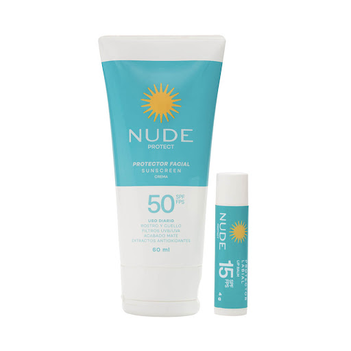 Protector Solar Spf50 Crema 60 ml + Protector Labial Nude x 4 gr