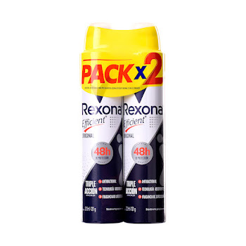Desodorante Deo Aer Efficient Original 210 ml x 2 und  