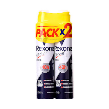 Desodorante Deo Aer Efficient Original 210 ml x 2 und  