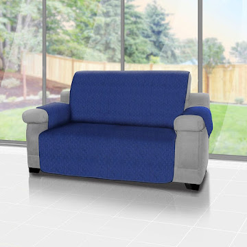 Solo Online Forro Protector De Sofá   Y Muebles Reversible Azul 2 Puestos Energy Plus 