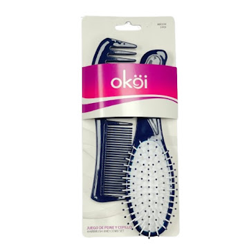 Set Cepillo y Peine Okoi x 2 Unidades  