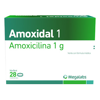 Amoxidal 1G Amoxicilina Roemmers Caja x28 Cápsulas  