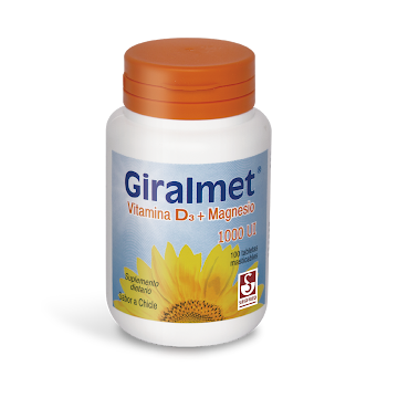 Giralmet 1000UI Chicle Frasco x 100 Tabletas  