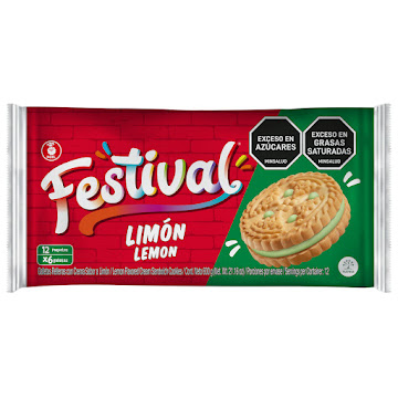 Galleta Festival Limón Bolsa 12 Paquetes x 600 gr  