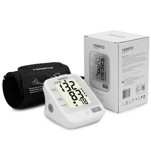 Tensiómetro Digital de Brazo con Detección de Arritmia USB Recargable Femmto Femmto Caja x 1