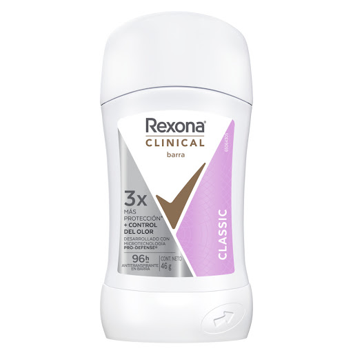 Desodorante Mujer Rexona Clinical Expert Classic Barra Frasco x 46 gr