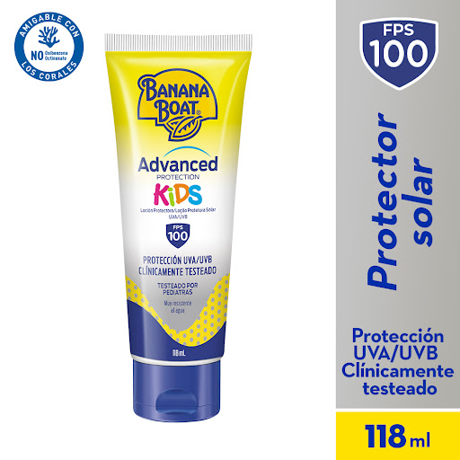 Protector Solar Banana Boat Advanced Protection Kids FPS 100 x 118 ml