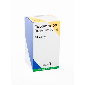 Topamac Topiramato 50 mg Jannsen Frasco x 28 Tabletas  