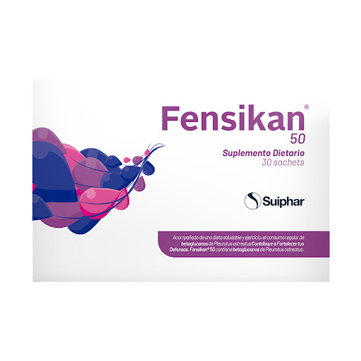Fensikan 50 Bglucanos + Vitamina C 50mg/50mg Suiphar Caja x 30 Sachets
