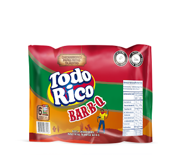 Pasabocas Todo Rico Bbq   Multipack x 6 und  