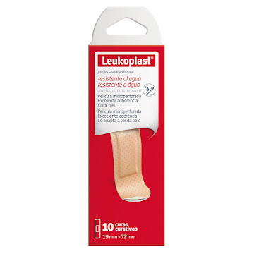Curas Leukoplast Estandar Color Piel x 10 und  