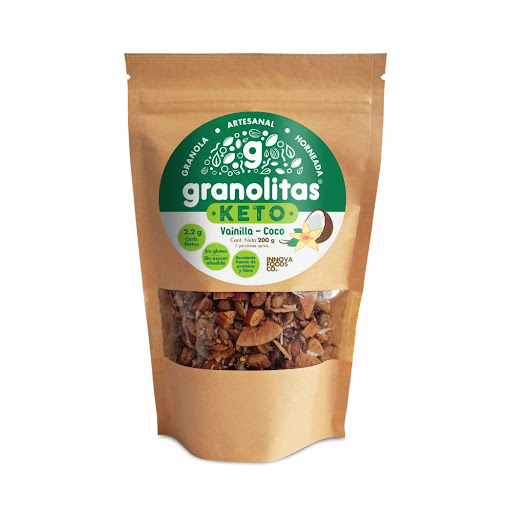 Granola Keto Granolitas   Vainilla Coco Paquete X 200 Gr
