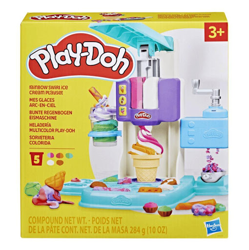 Masas Y Plastilinas Play-doh Heladería Multicolor Play Doh  x 1 Este divertido set Play-Doh permite a los niños explorar su creatividad mientras juegan a ser heladeros, diseñando coloridos helados de fantasía. Con una máquina que mezcla los colores, podrán crear o