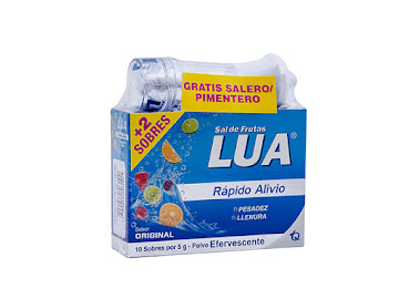 //OFT Sal de Frutas Lua Tecnoquimicas caja x 10 Sobres + Gratis Salero/Pimentero   