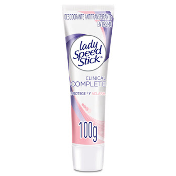 Desodorante Mujer Lady Speed Stick Clinico Protegre Aclara Tubo x 100 gr  