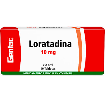 Loratadina Genfar 10Mg Tabletas Caja X10Tab.                            