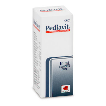 Pediavit Vitaminas Y Minerales Ácido Ascorbico Procaps Frasco x 10 ml  