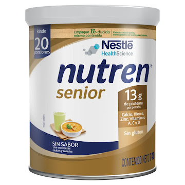 Alimento En Polvo Nutren Senior Nestle Sin Sabor x 740 gr  