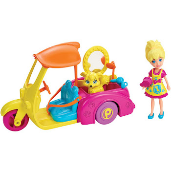 Solo Online Muñeca Polly Pocket   Vehiculos Carrito Cuidado De Mascotas X1 Uni 