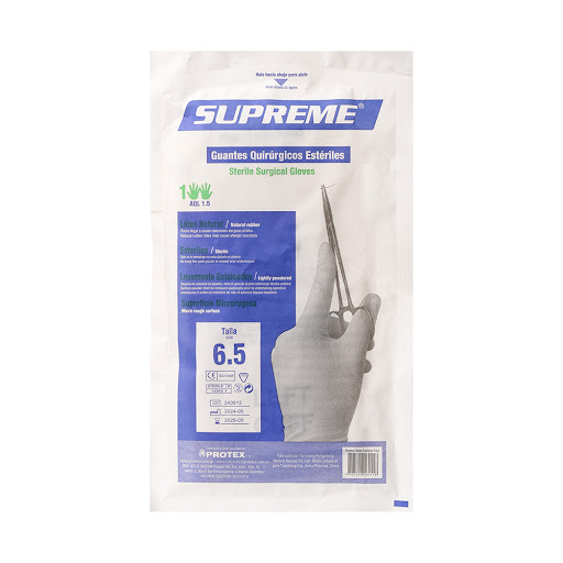 Guante Supreme Quirúrgico Estéril #6.5 x 1 und