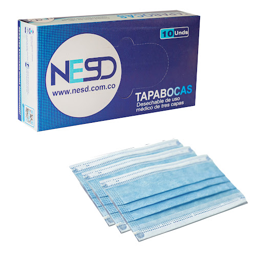 Tapabocas Nesd Desechables Termosellados Caja x 10 und