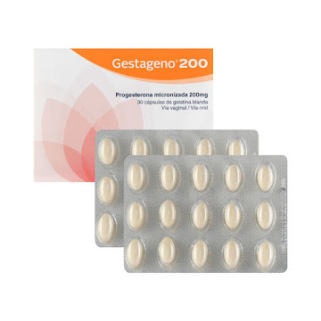 Gestageno Progesterona 200 mg Exeltis Caja x 30 Cápsulas  