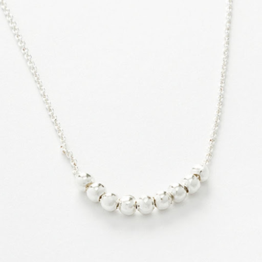 Collar Entrelazos Cara Plata x 1 und