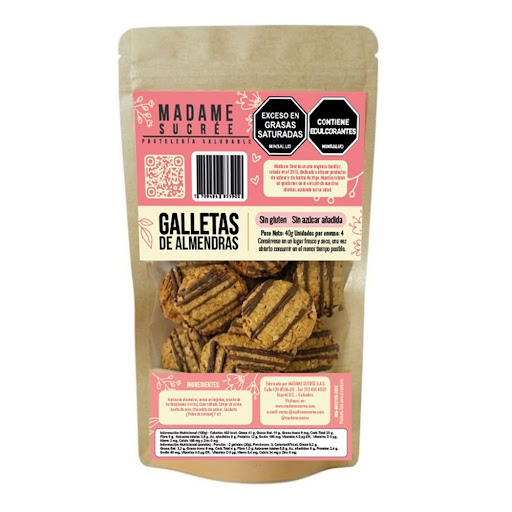 Galletas Madame Sucrée De Almendras Bolsa x 40 gr