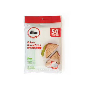 Bolsa Hermética Ilko 15x16 cm Empaque x 50 und  