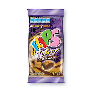 Cereal Flips Chocolate To Go Paquete x 28 gr  