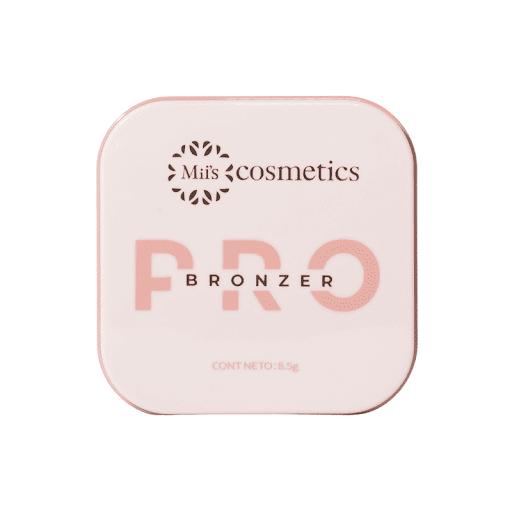 Bronzer Pro Miis Cosmetics MIIS COSMETICS Bronzer en crema x 1 Nuestro Bronzer Pro tiene un formato que permite usarlo fácilmente con brocha o esponja, textura suave y de fácil aplicación, se adaptan a cualquier tono de piel con una calidez hermosa en su tono que