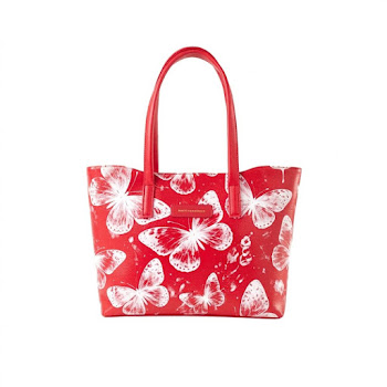 Bolso Tote Para Mujer Mariposas Multicolor Mario Hernandez x 1 Und  