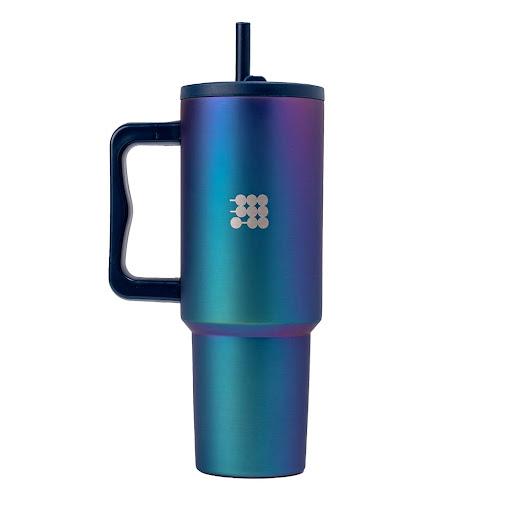 Termo Tumbler Spill-Free Cubitt Bolsa x 1 Termo Tumbler Cubitt: Tamaño compacto, rendimiento completo. 40 oz, conserva frío 24h - calientes 12h. Tapa antiderrames con sorbete, acero inoxidable libre de BPA.