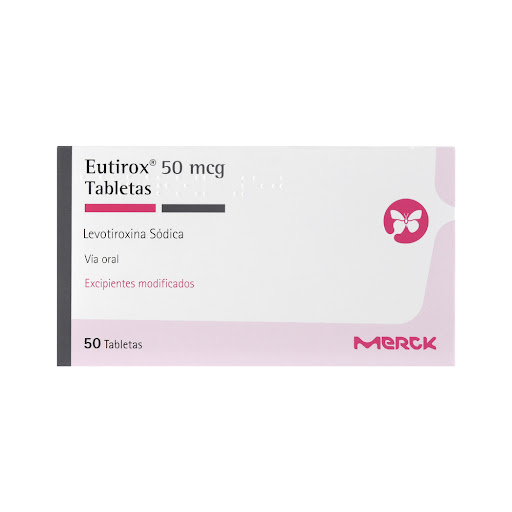 Eutirox Levotiroxina Sódica 50 mcg Merck Caja x 50 Tabletas