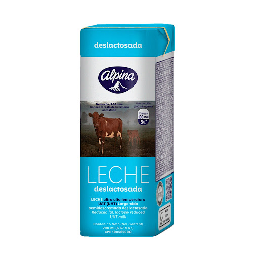 Leche Deslactosada Alpina x 200 ml