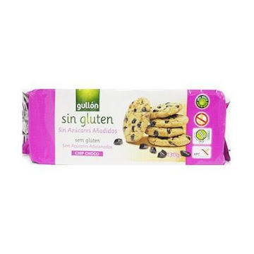 Galletas Gullón Chip Choco Sin Gluten Sin Azúcar Paquete x 130 gr  