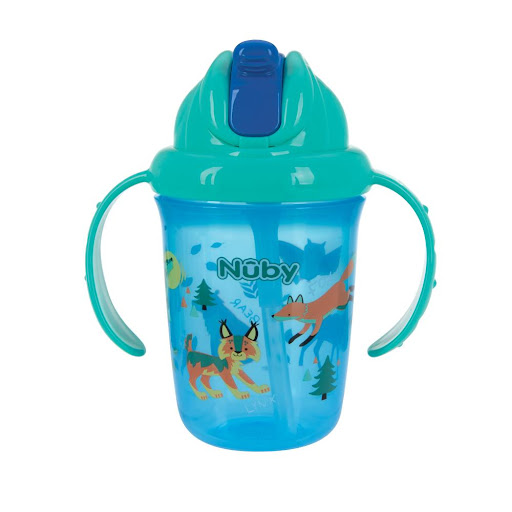 Vaso Pitillo Bosque Con Doble Agarradera 8 Oz Nuby Blister x 1 ĦDescubre el encanto del Vaso con Pitillo Bosque de 8 oz, diseñado para los pequeños amantes de la naturaleza! Con una pajita de silicona Soft Flex Flip-it, es ideal para cuidar sus encías mientras di