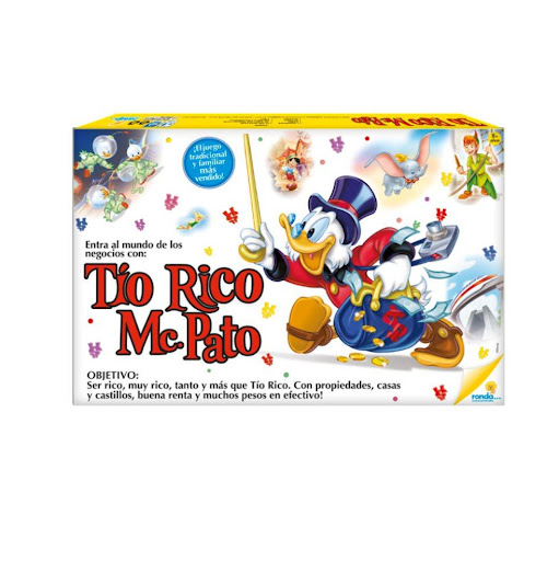 Juegos de Mesa Monopolio Tio Rico Ronda Ronda Caja x 1 Se rico, muy rico tanto y más que Tio Rico, con propiedades, casas y castillos buena renta y muchos pesos en efectivo.