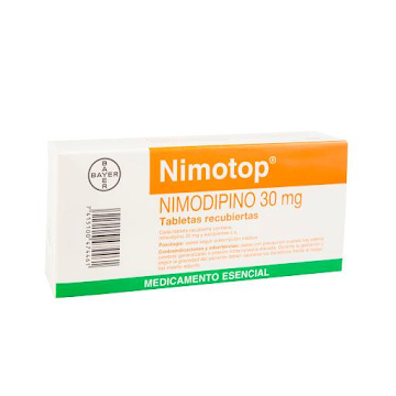 Nimotop 30mg Tabletas   Caja X20tab. Bayer Nimodipino                    
