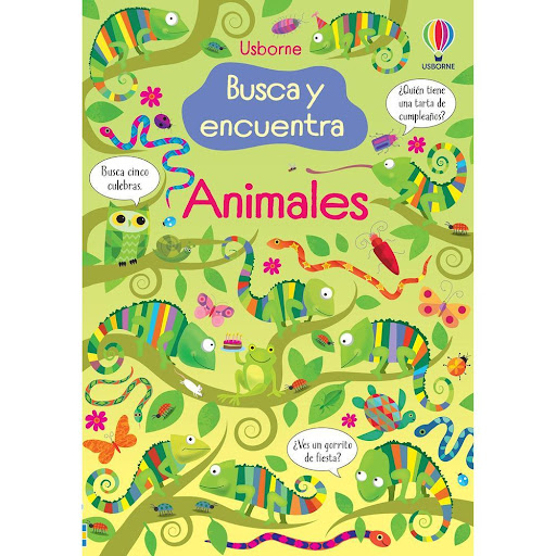 Animales. Busca Y Encuentra Usborne Libro x 1.0 ANIMALES (BUSCA Y ENCUENTRA)   Un libro de libro de actividades con divertidas ilustraciones donde figuran multitud de objetos y animales que los niños tendrán que encontrar, contar, emparejar, como u