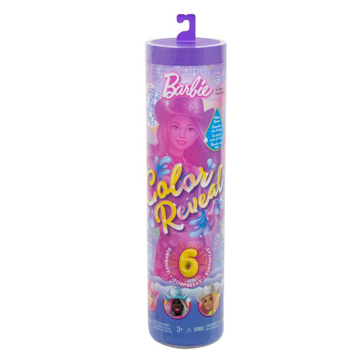 Barbie Color Reveal Muñeca Moda Disco Sorpresa Barbie  x 1 La Barbie Color Reveal Moda Disco Sorpresa ofrece una emocionante experiencia de juego con múltiples revelaciones mágicas. Desde la apertura sensorial hasta la sorprendente transformación de color, ca
