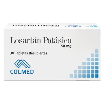 Losartán Potásico 50 mg Colmed Caja x 30 Tabletas  