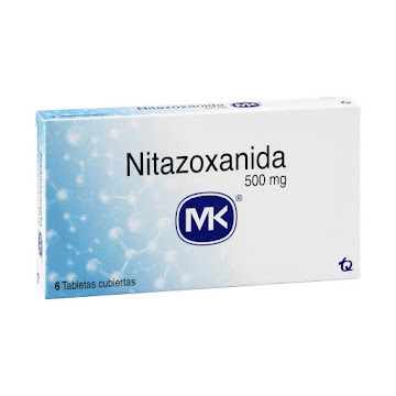 Nitazoxanida MK 500 mg Caja x 6 Tabletas  