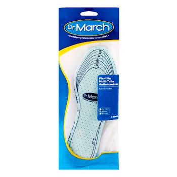 Plantilla Dr.March Mujer Multi-Talla Antimicrobios x 1 und  