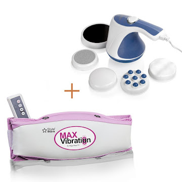 Solo Online Combo: Cinturón   Vibrador+ Masajeador Relax Tone Style Stars 