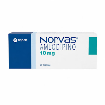 Norvas Amlodipino 10 mg Aspen Caja x 30 Tabletas  