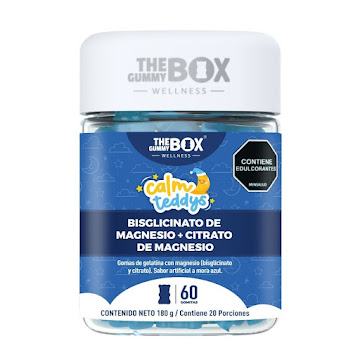 Gomas Masticables The Gummy Box Calm Teddys Frasco x 180 gr  