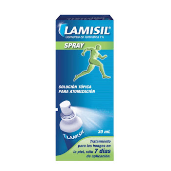 Lamisil 1% Spray Tópico Frasco x30Ml. Novartis Clorhidrato Terbinafina  